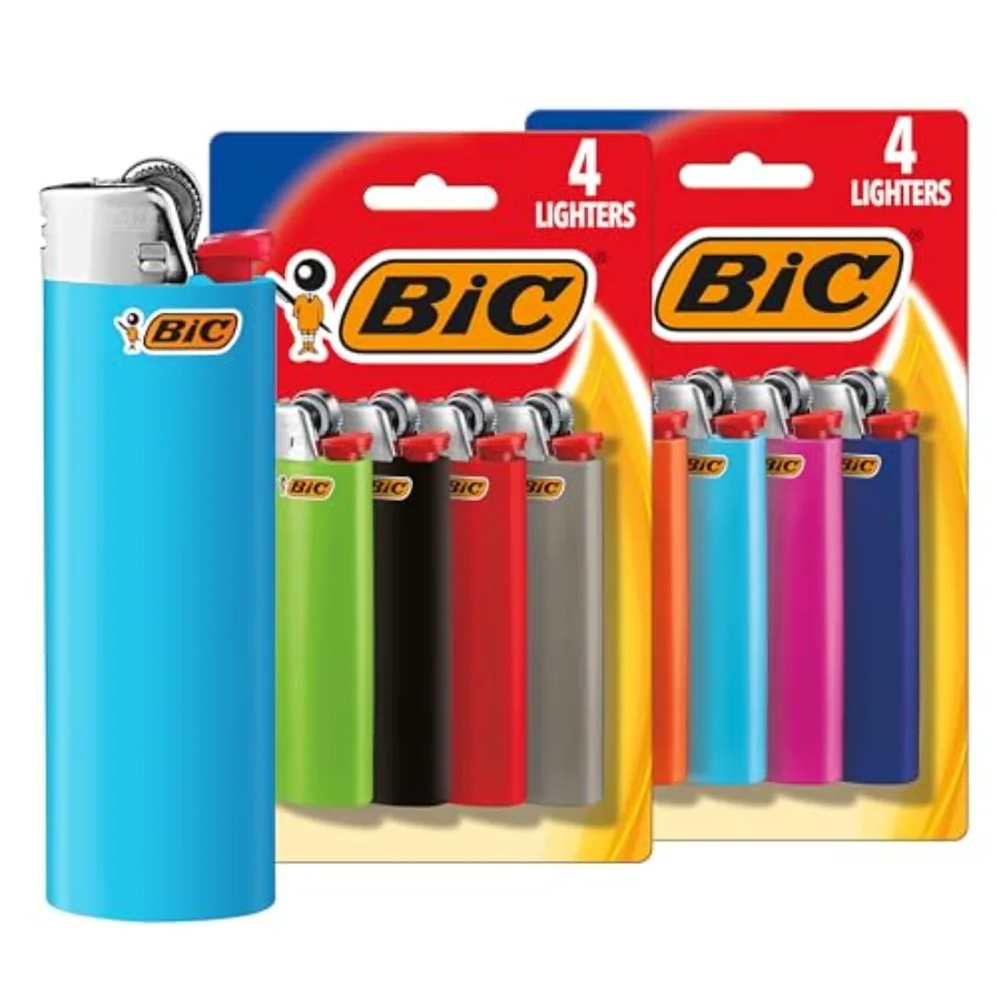 

Classic Maxi Pocket Lighter, Safe and Reliable, Assorted Colors, 8-Pack of Lighters Colors and Packaging May Vary