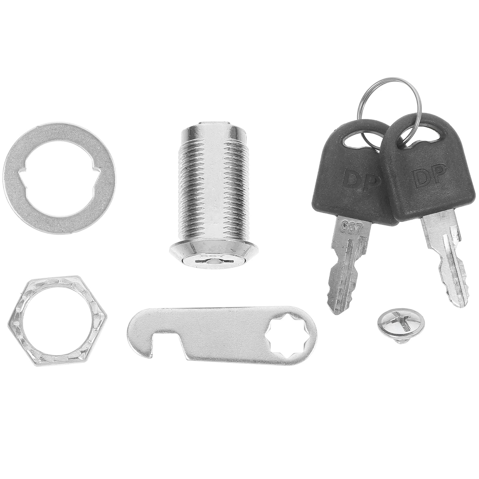 Mailbox Locks Drawer Cupboard Lock Keys Tubular Cam Locks for or Files Silver (30mm) Mailbox Cam Locks