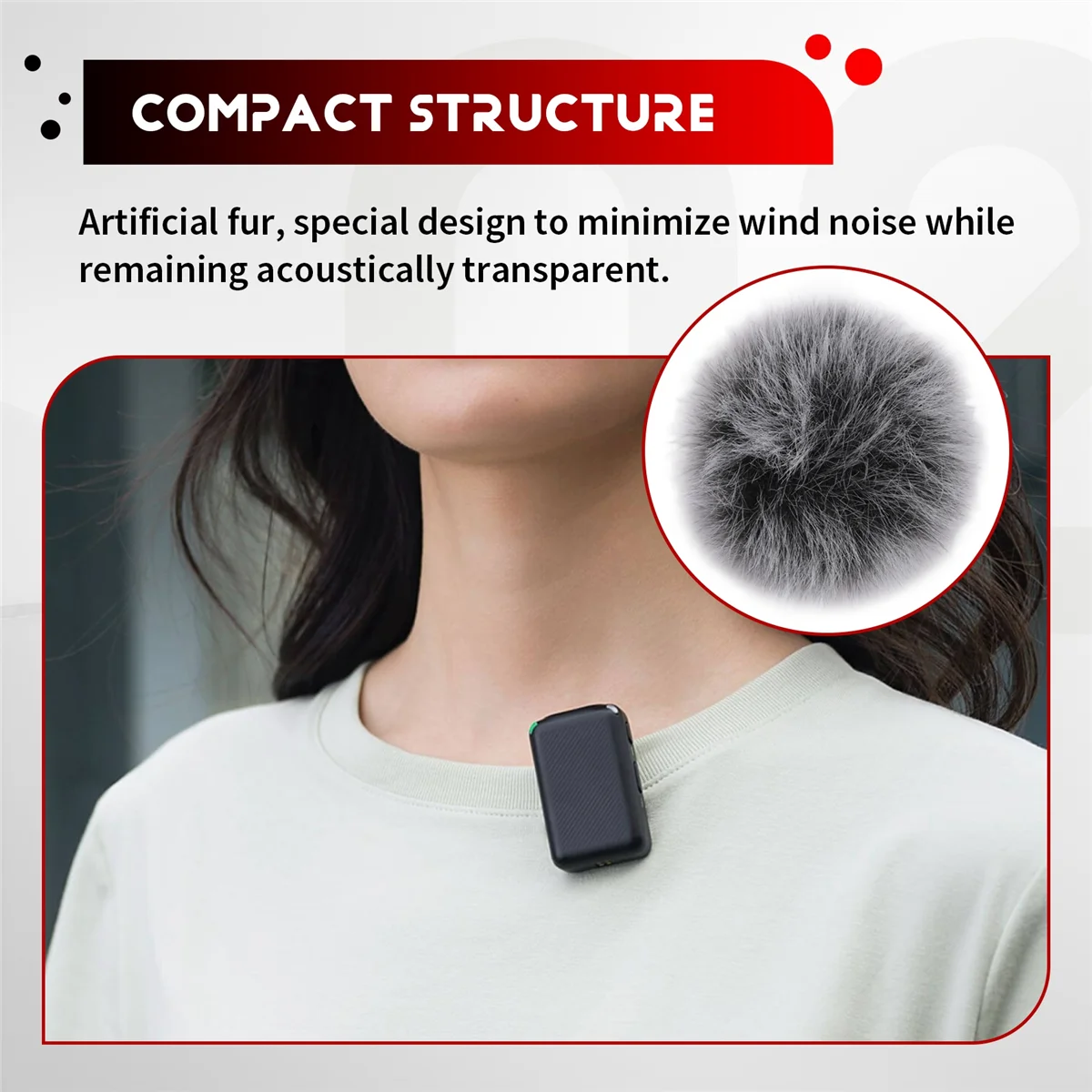 A03V 1 шт. ветровое стекло микрофона наружная крышка лобовое стекло муфта ветрозащитный экран для DJI микрофон передатчик беспроводная система черный-белый