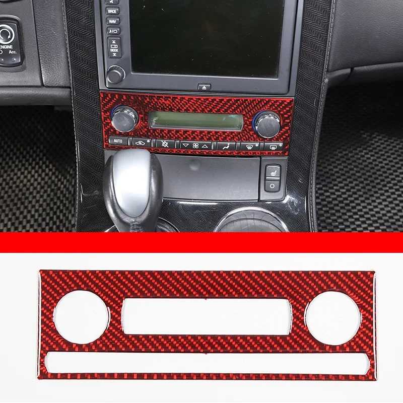 

For Chevrolet Corvette C6 2005-2013 Soft Carbon Fiber Car Air Conditioning Adjustment Switch Frame Cover Sticker Auto Parts