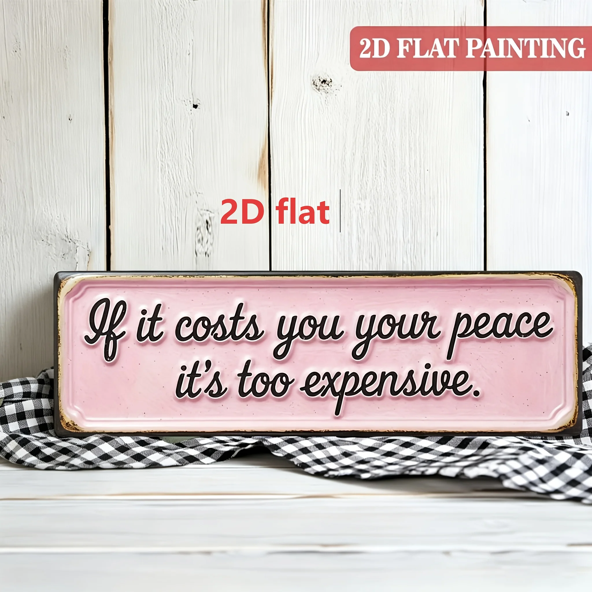2D Flat, Farmhouse Wall Decor Sign 