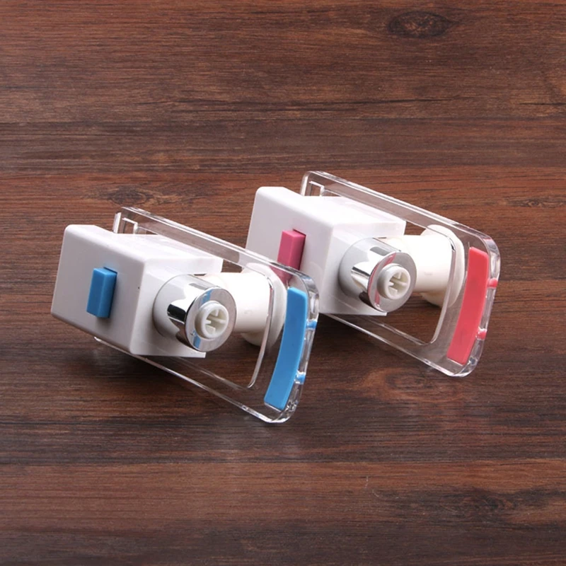 2 Pieces Push Style Spigot for Water Cooler Dispenser Blue and Red Pack Durable Blue and Red Pack Easy to Operate Gift