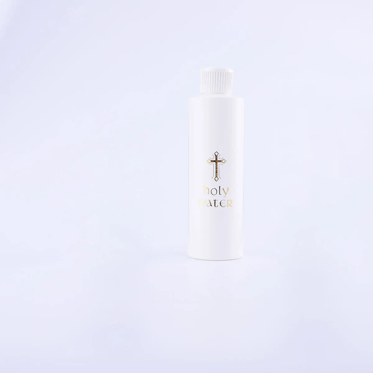 

Empty Holy Water Bottle Set 2pcs Church Decor Jesus Cross Pattern Cylindrical Plastic Bottle for Religious Use No Water Included