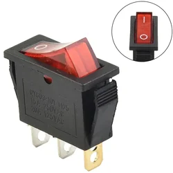 For Household Appliances Rocker Switch Tools High Quality ON-OFF 3Pin Plastic 2nd Gear Rocker Switch Slim Type