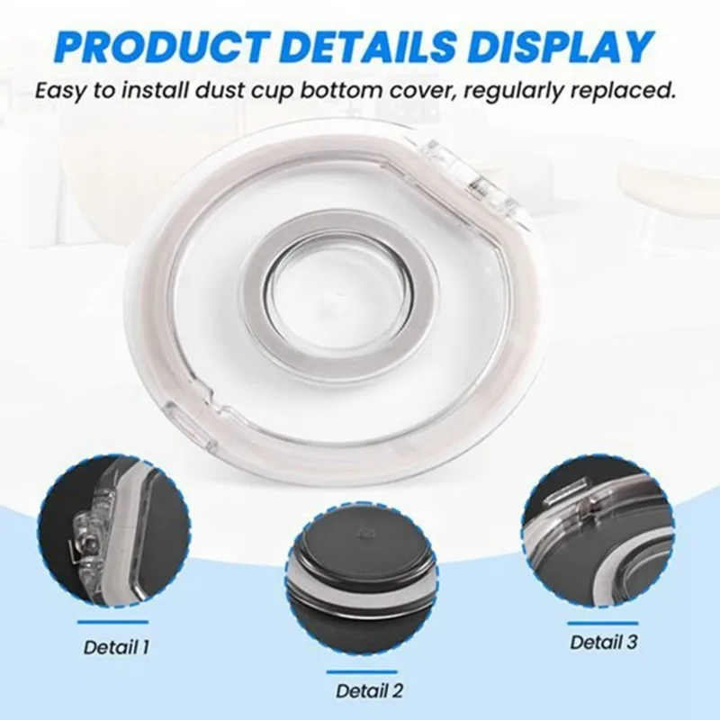 EMECE-Dust Cup Bottom Cover For Dreame V11 V11SE V12 V12pro V16 V8 V9 V10 Vacuum Cleaner Replacement Parts Dust Cup Lid