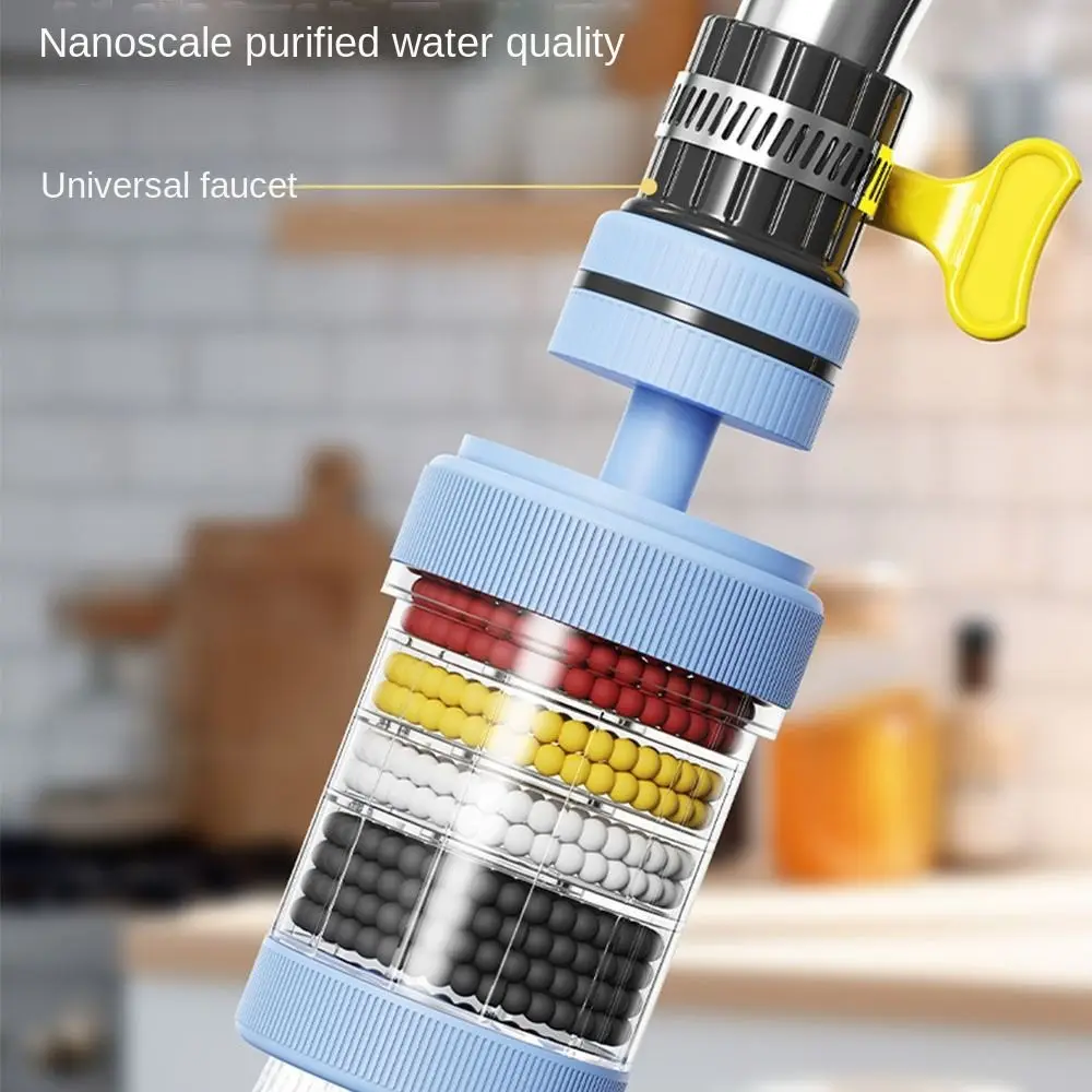 360 °   Filtro per rubinetto girevole a 6 strati Lavello Accessori per il bagno Estensori per rubinetti Strumento da cucina per filtrazione gorgogliatore