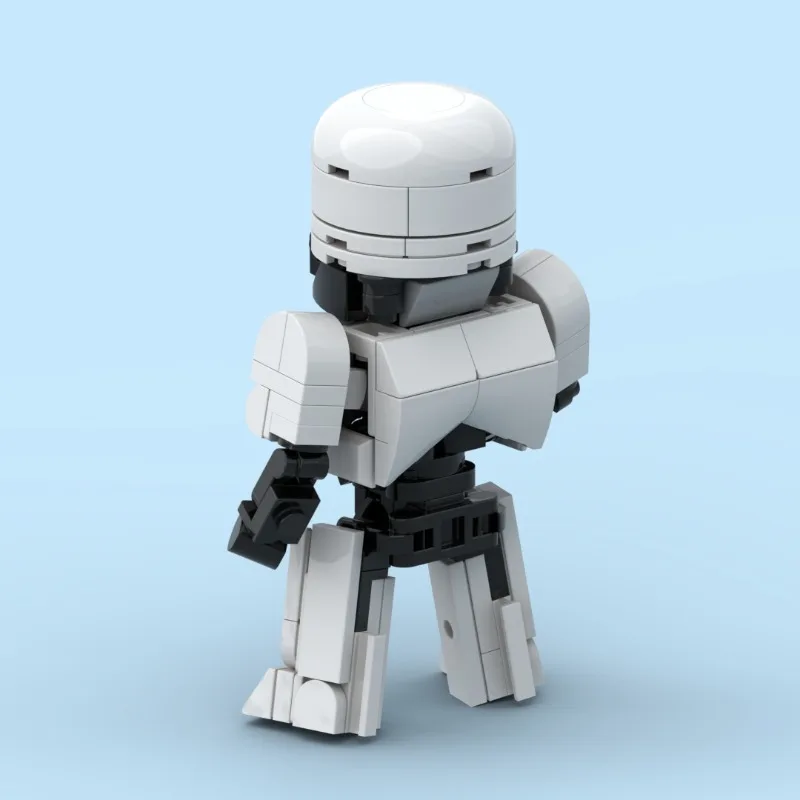 MOC-Bausteine, mechanischer Polizist, Montagespielzeug für Kinder, Dekorationsartikel für Robotermodelle, Geburtstagsgeschenk für Jungen – Detail 4