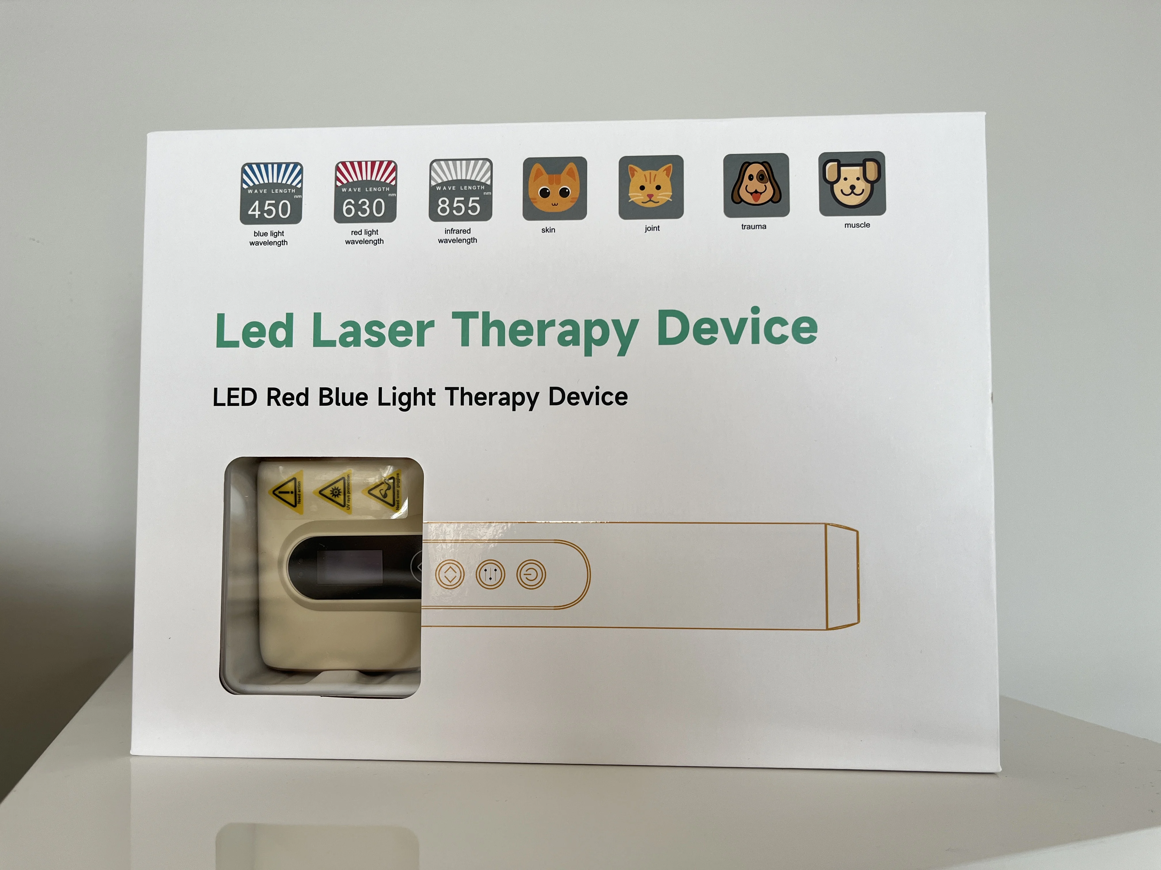 Home and Hospital Use LED Light Laser Therapy Device for Cat Dog Skin Veterinary Instrument for Pet Care