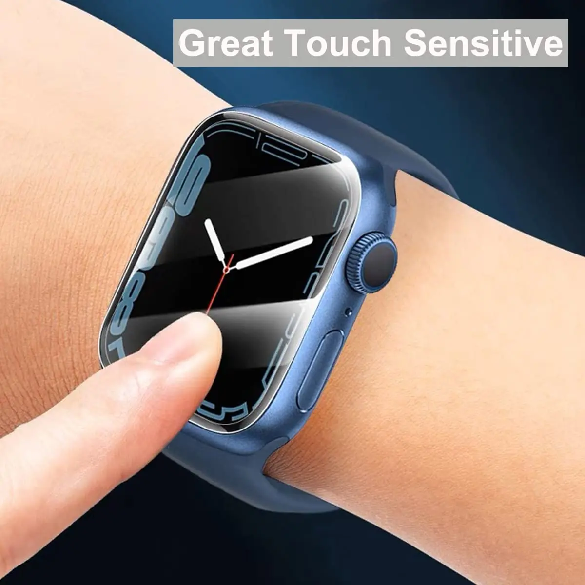 Protector de pantalla curvado completo 3D para Apple Watch, película protectora Ultra de 49MM para iWatch Series 8/7/6/5/4/SE, 45MM, 40MM, 41MM, 44mm