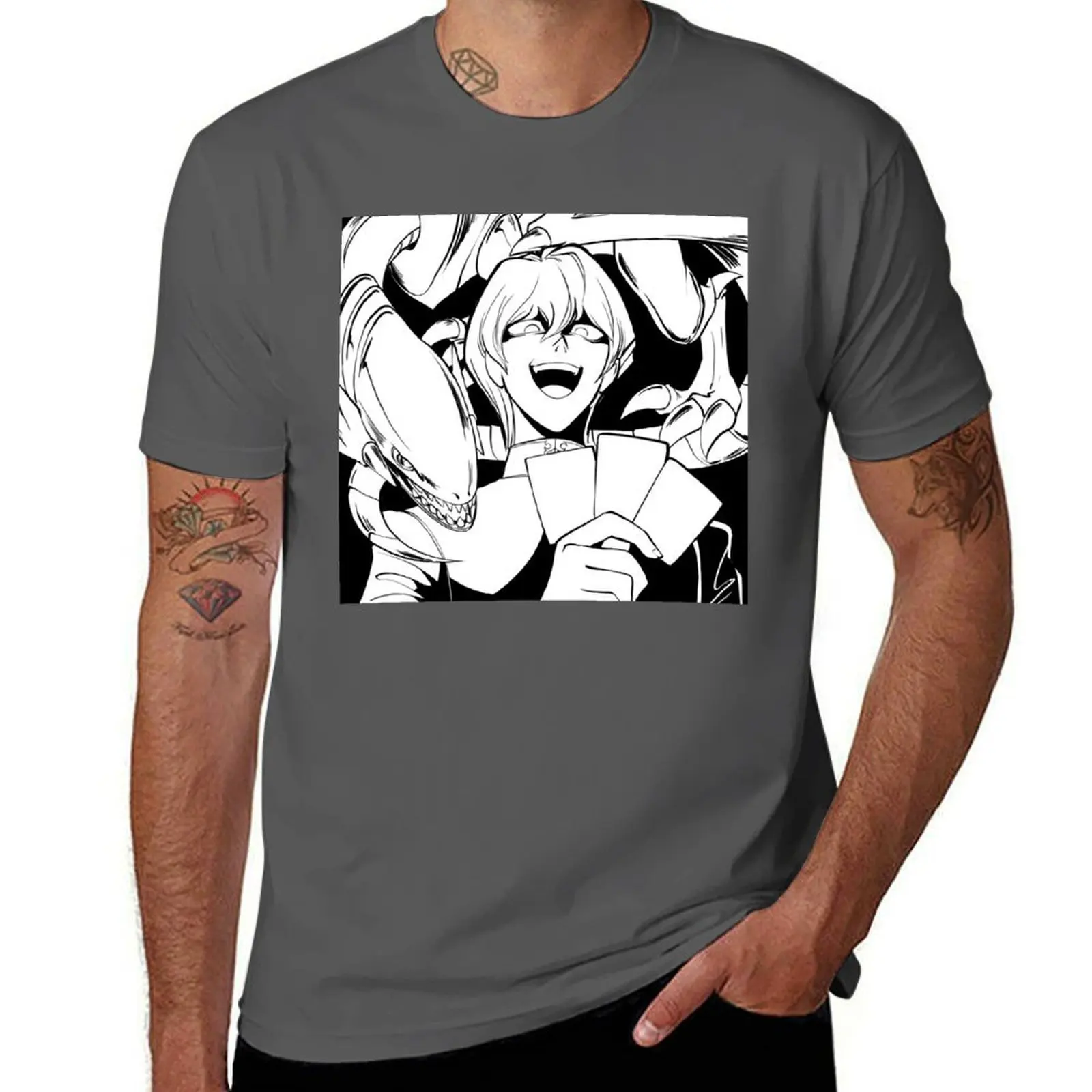 

YGO Death T - Seto Kaiba T-Shirt Casual Soft Cotton Short Sleeve Tee