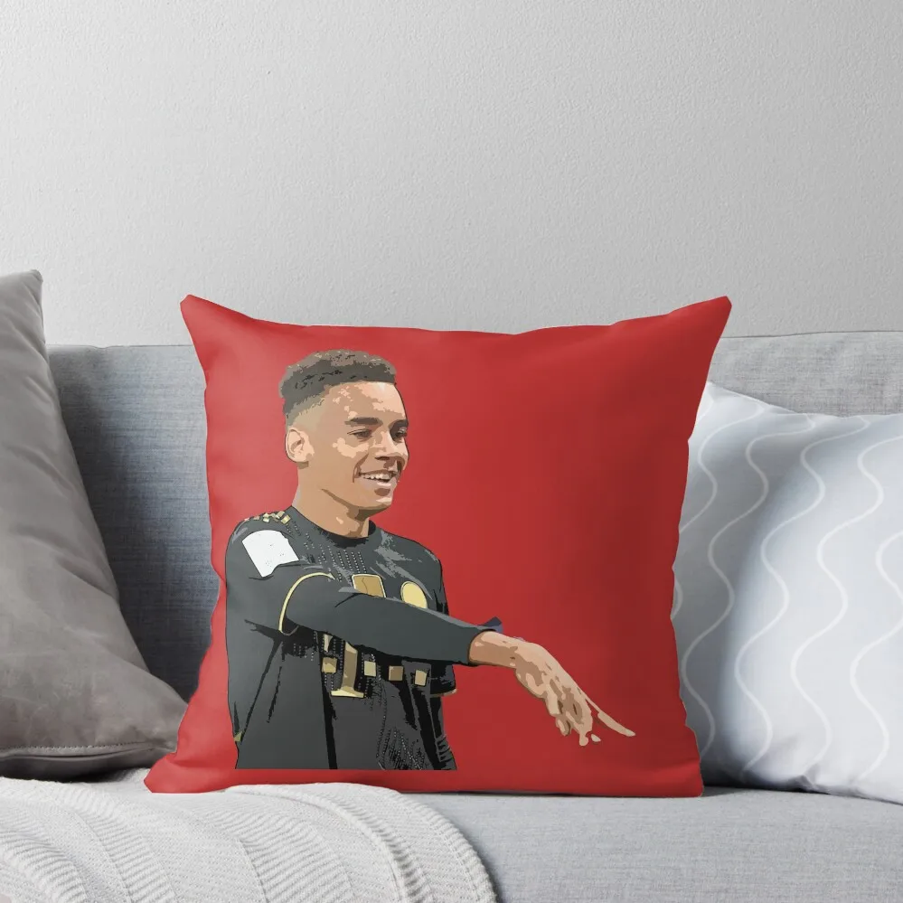 

jamal musiala Throw Pillow Cushion Cover For Sofa Sofas Covers Anime New year pillow
