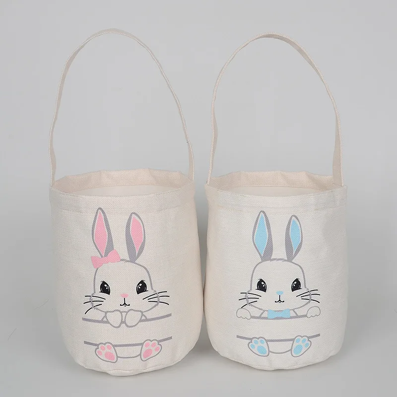 2022 New Easter Bag Tote Bag Easter Rabbit Basket Boxes for Packaging Gift Bags