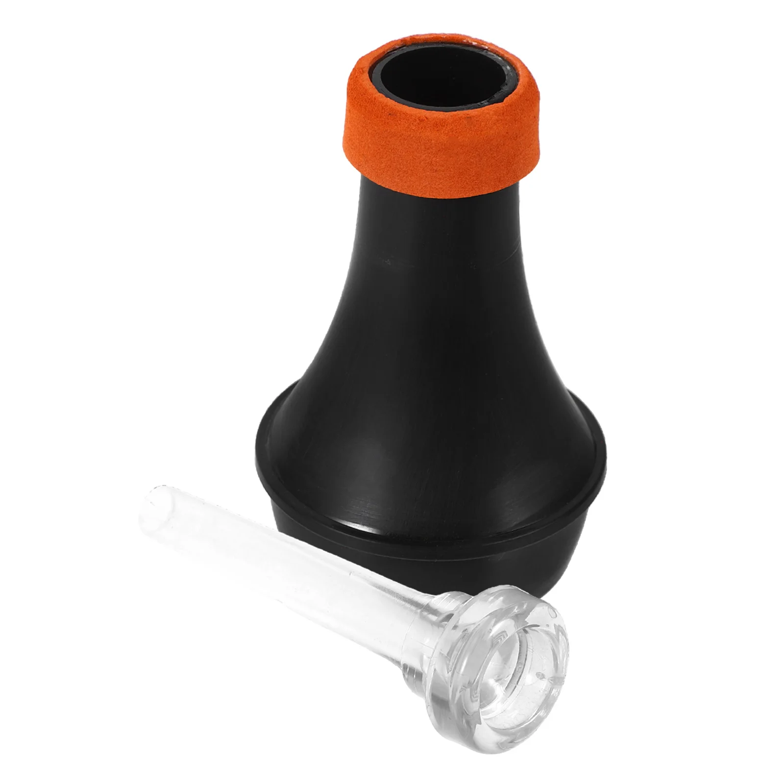 

Mini Trumpet Mute Mouthpiece Orange ABS Sound Reducer Practice Silencer Brass Instruments Accessory Lightweight Mini Mute
