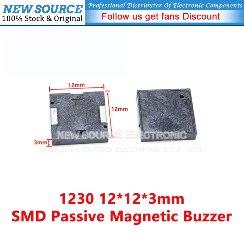 5pcs MLT-5020 7525 8530 9032 1230 9650 FUET-1230 HN9650B 3V 3.6V 5V SMD Buzzer Magnetic MINI Active Passive Buzzers Loudspeaker