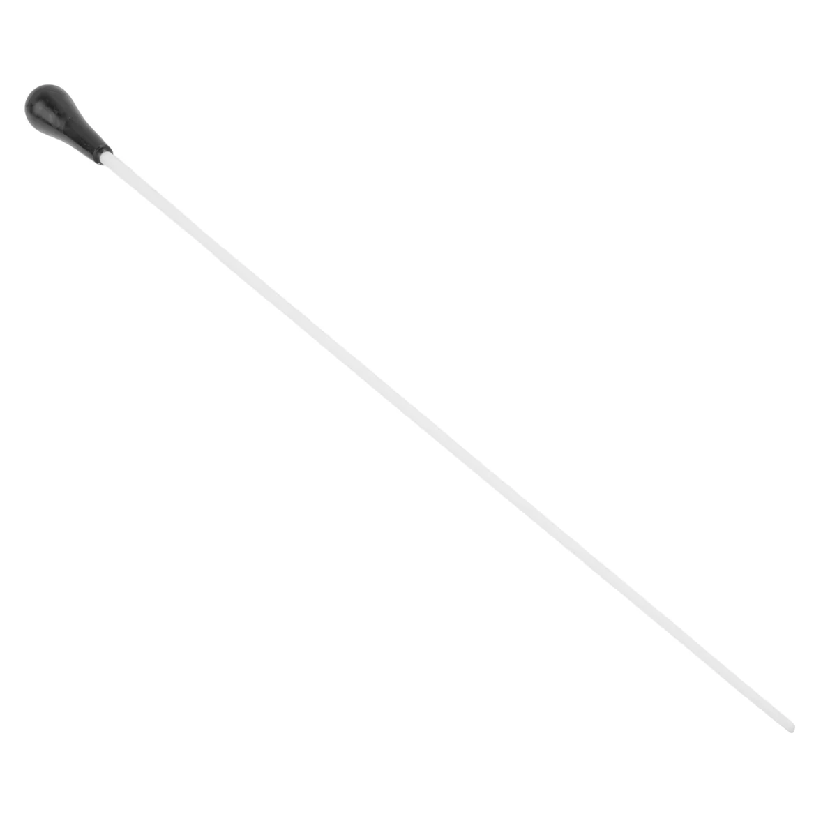 AT77 New Black ABS Handle Musical Music Conductor Baton Gift White 15inch