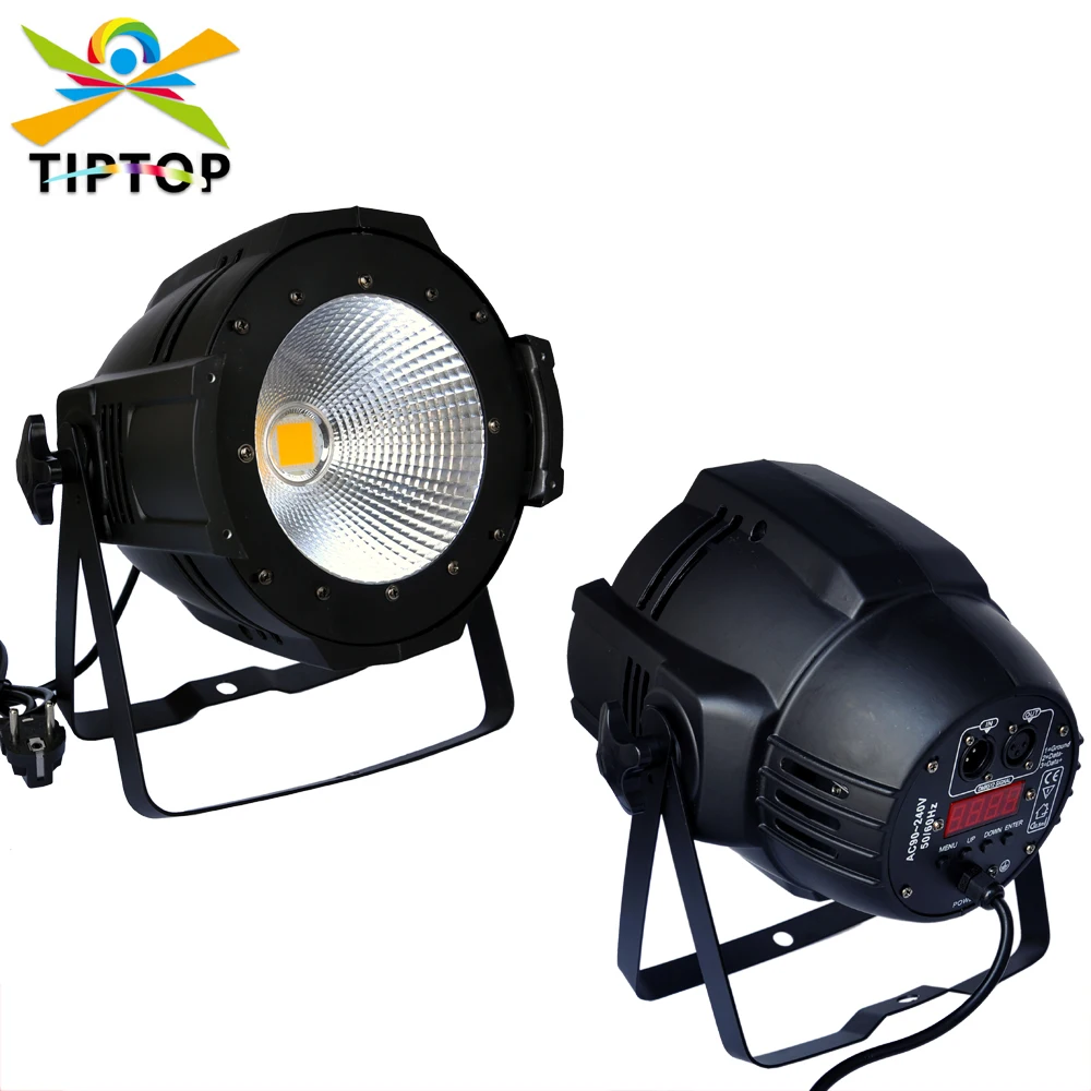 

TIPTOP 100 Вт COB Led Внутренний номинальный светильник Алюминиевый корпус Теплый холодный белый RGBW Дополнительный бесшумный охлаждающий вентилятор Power Con Connection