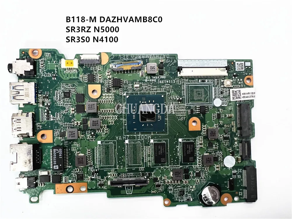 

For Acer TMB118 TMB118-G2-RN Motherboard DAZHVAMB8C0 NBVHP11001 NBVHT11002 N4100 N5000 Cpu