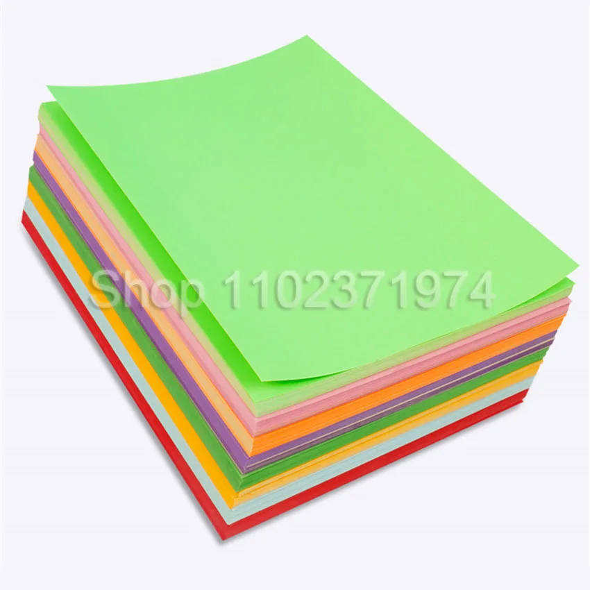 50Sheets A4 Self-adhesive Sticker Colorful Label paper Laser inkjet printing Kindergarten Students Children Pattern DIY Paper