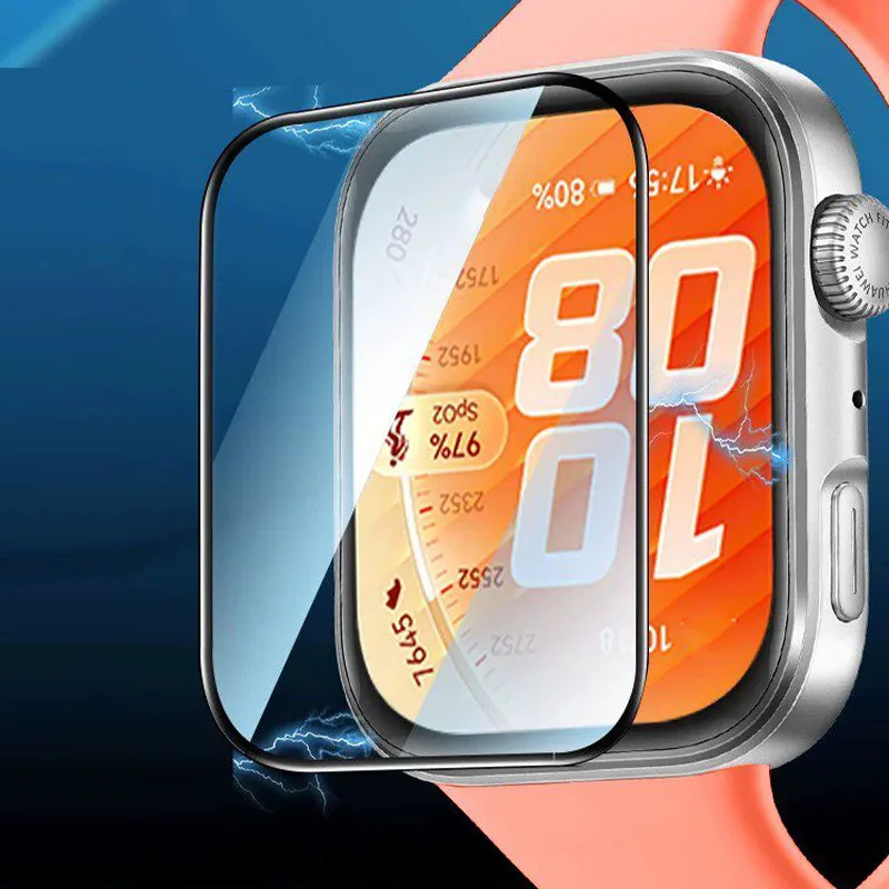 Vollständige Schutzfolie für HUAWEI Watch Fit 5 Fit 5 4 Pro 3 Displayschutzfolie PMMA Weiche, gebogene Kantenschutzfolie Watch Fit 5
