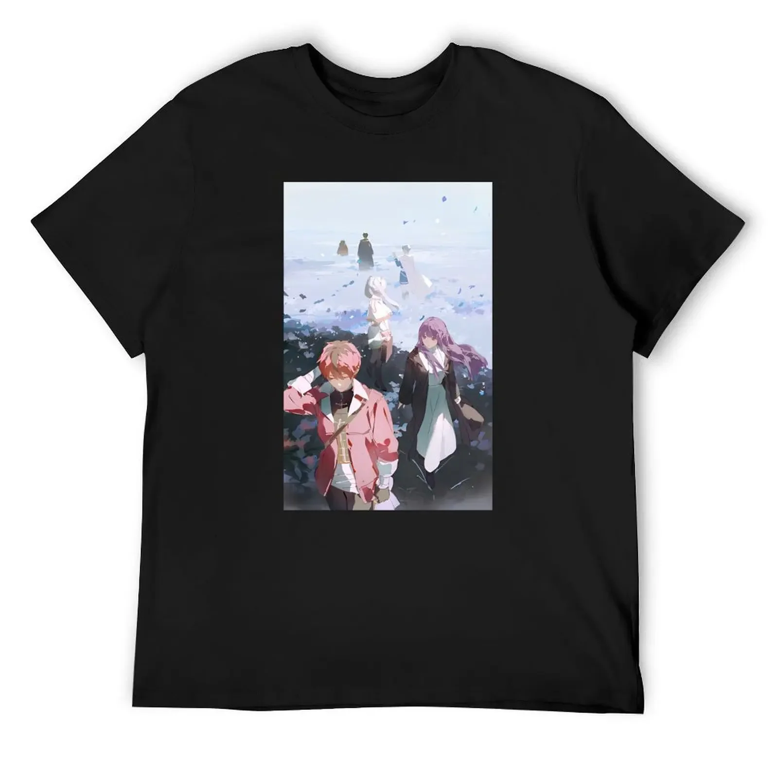 

Sousou no Frieren T-Shirt cotton graphic tees street wear boys animal print anime clothes mens t shirts