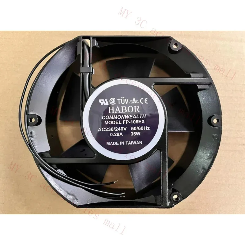 1 шт. для HABOR FP-108EX 230/240 В 0,29 А 35 Вт 17 см осевой охлаждающий вентилятор для промышленного шкафа