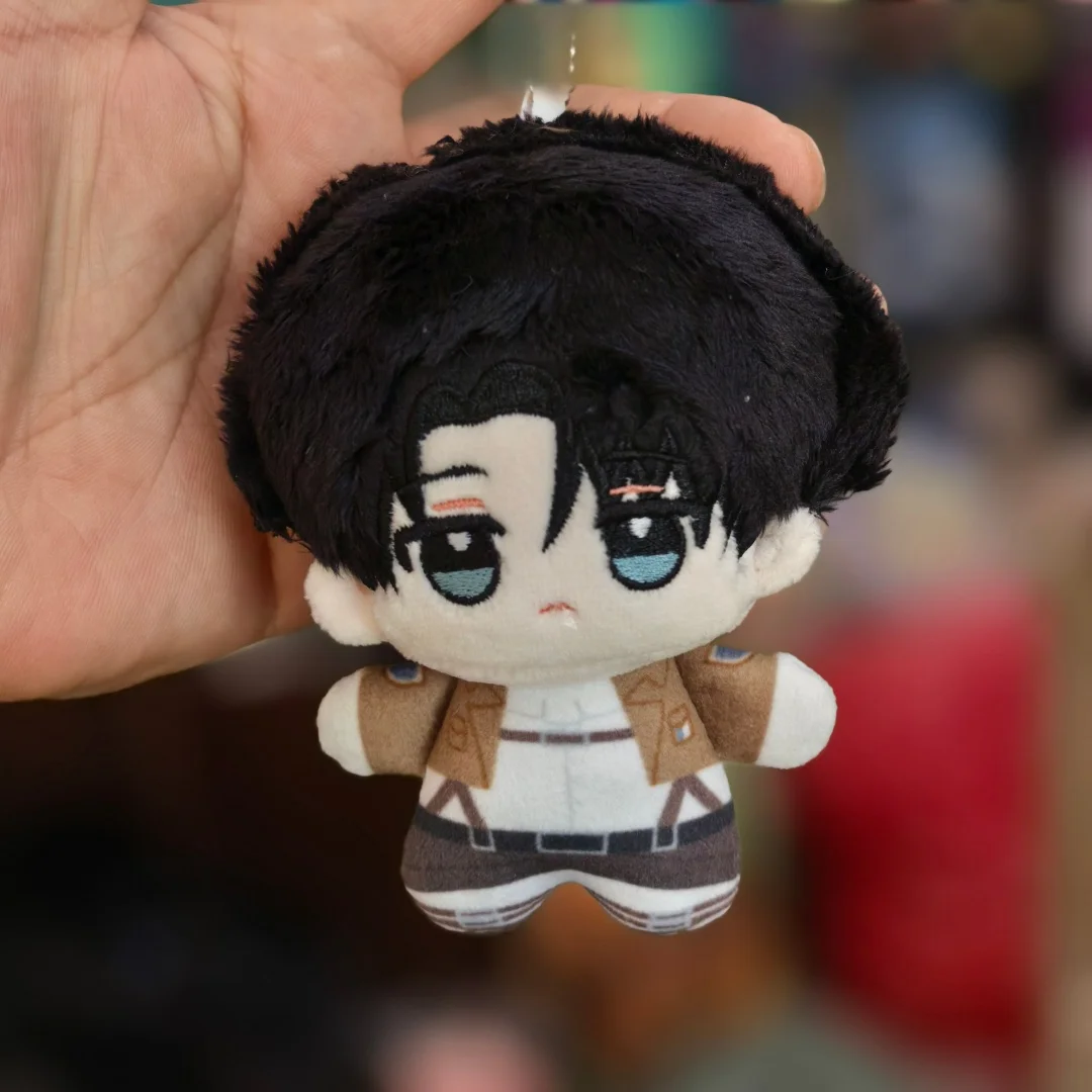 Anime Eren Jaeger Plush Toy Pendant Anime Attack on Titan Plushie Doll XMAS Mikasa Ackerman Bag Keychain Dolls Pendant Gift