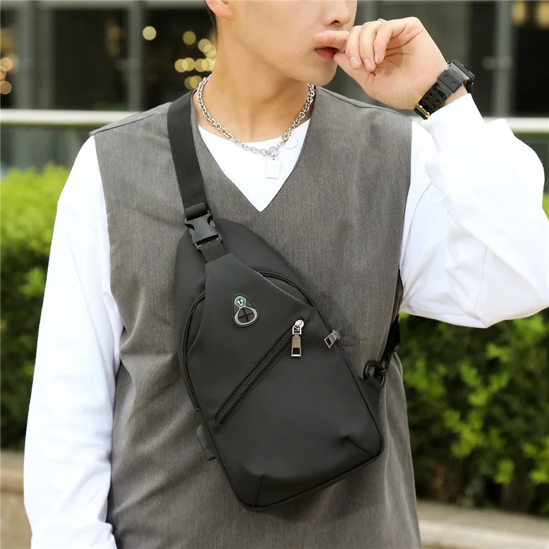

Men's outdoor running mobile phone storage multi-function large capacity chest bag shoulder waterproof crossbody bag women