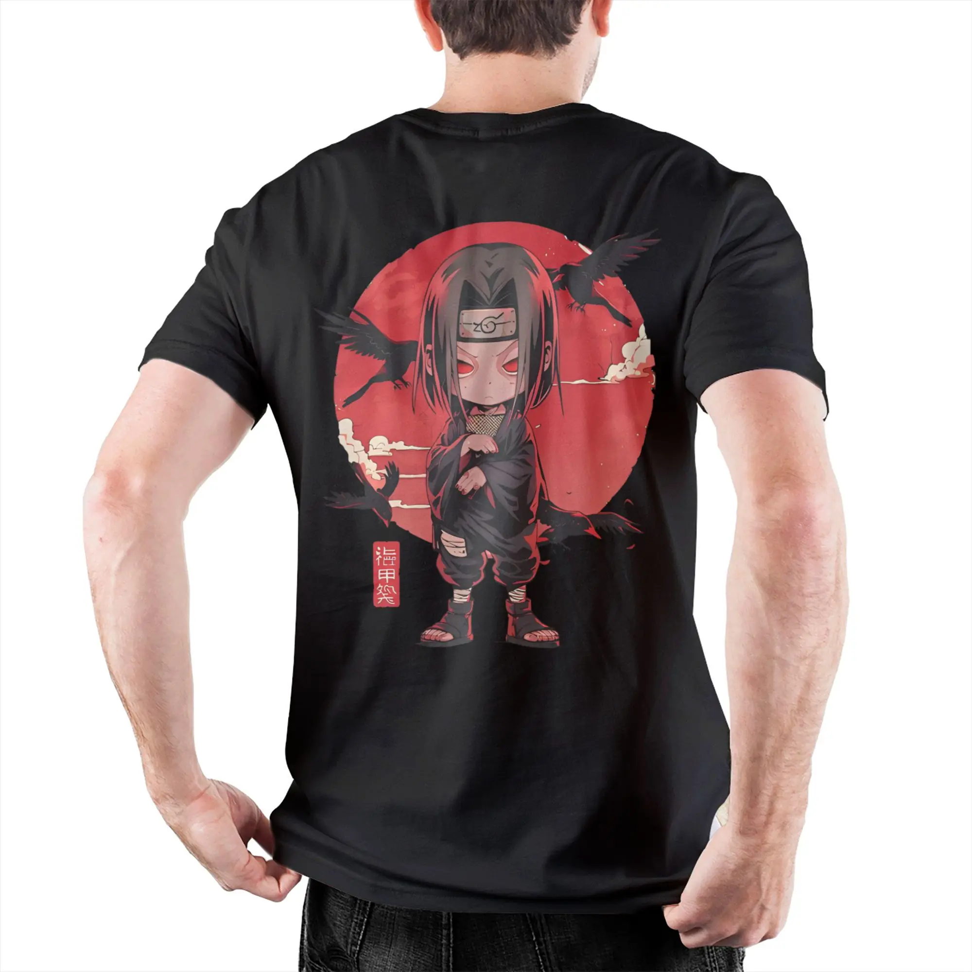 

Narutos Chibi Brother Itachi T Shirts for Men Women Cotton Fun T-Shirts Crew Neck Tees Short Sleeve Clothing 4XL 5XL