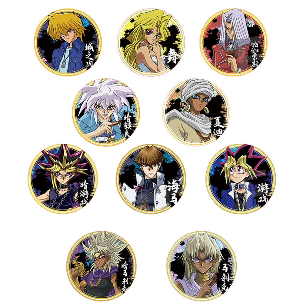 Anime YU-GI-OH! Ryou Bakura Shada Yugi Muto Shadi Shin Dark Marik Ishtar Joey Wheeler Bekasas J C Rowford Double Flash Badge