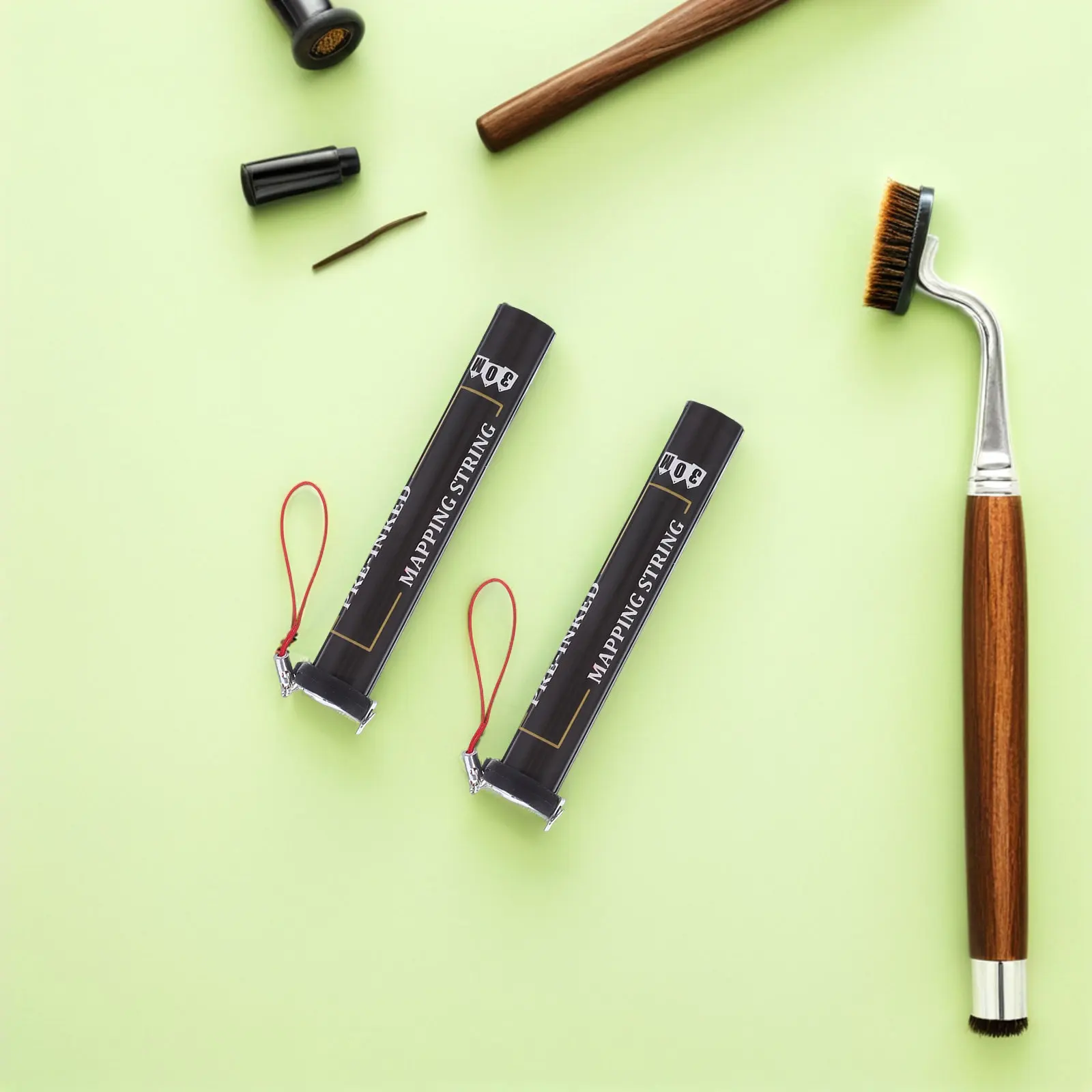 2Pcs Eyebrow Mapping String 30M Professional Brow Line for Precise Positioning Embroidery Placement Tattoo Shaping Brow