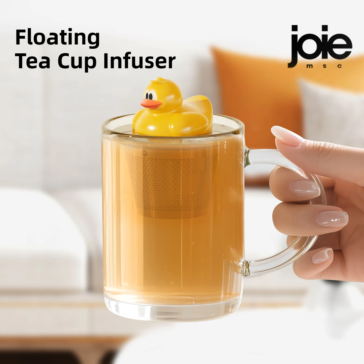 Joie quack flutuante xícara de chá infusor coador de chá criativo infusor de chá filtro de folha de chá bonito pato flutuante filtro de chá fabricante de chá