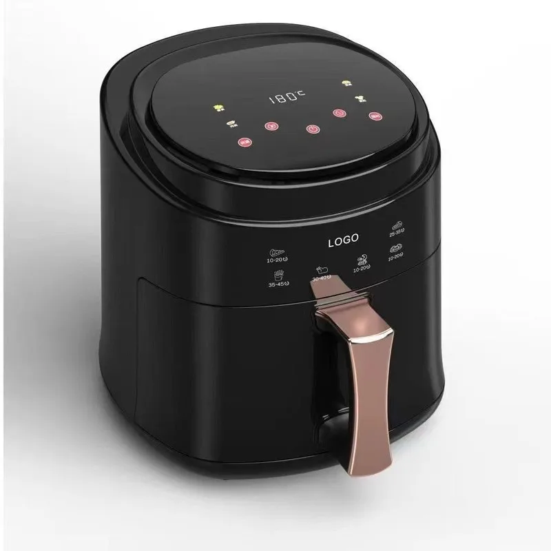 Stainless Steel Air Fryer with Viewing Window Large Capacity Digital Control for Home Kitchen Healthy Low Oil Cooking