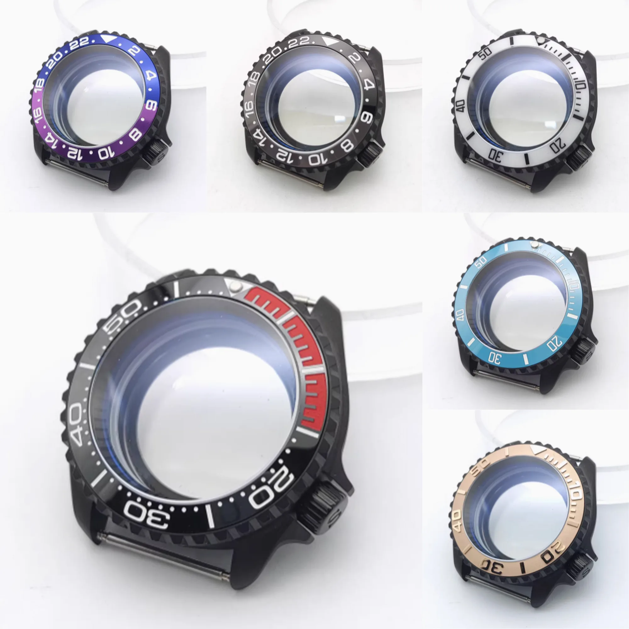 

Black Matte Watch NH35 Case 42MM High-quality Men Watches Double Sapphire Glass FIT NH34/36 4R Men's Movement Watch