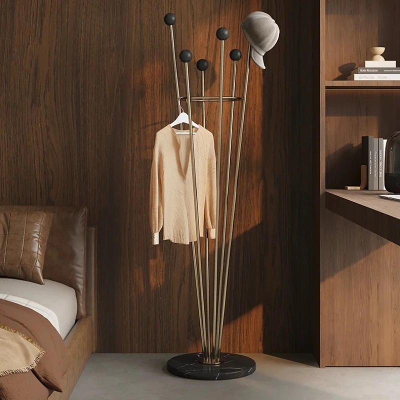 Nordic Minimalist Coat Racks Luxury Open Standing Clothes Modern Metal Coat Racks Hanging Garment Perchero Trendy Furniture