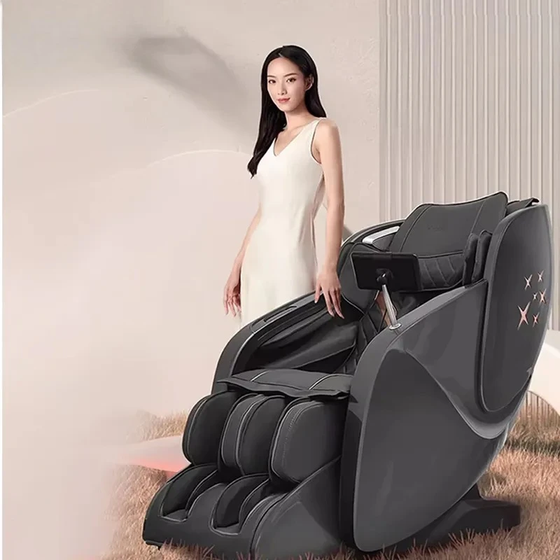 3D Smart Mechanical SL Track Full Body Airbag Heated Thai Massage Chair for Office Relaxation