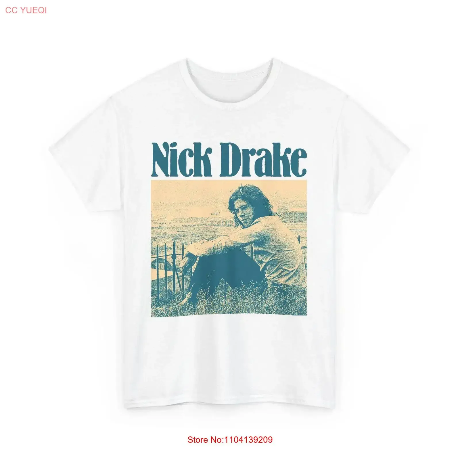Nick Drake Fanart T shirt Folk Rock Pop Musician vintage Washed designer clothes streetwear Stylish Soft Versatile Breathable