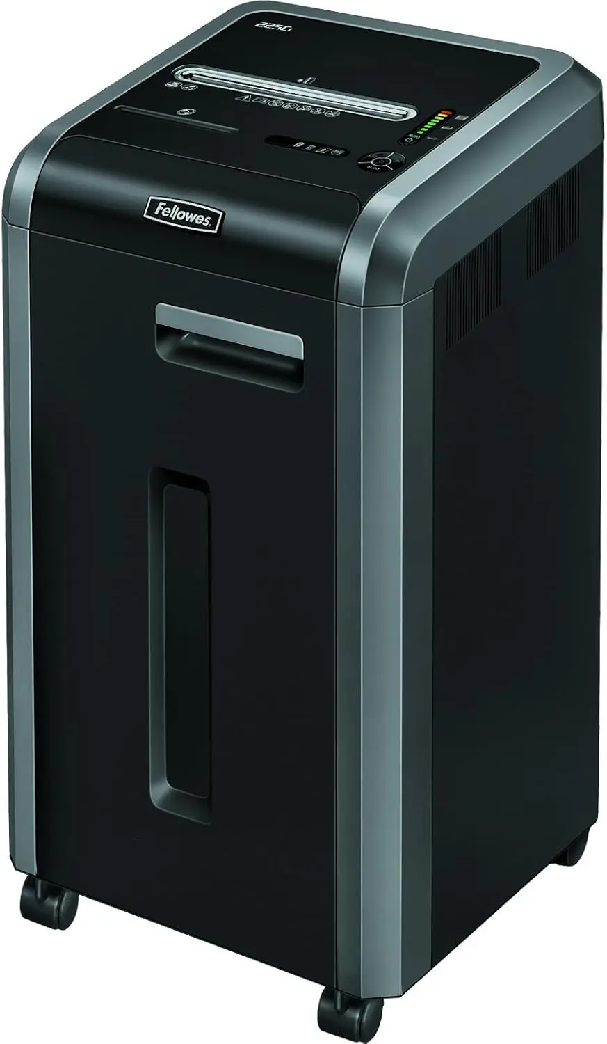 Powershred 225Ci 22-Sheet 100% Jam-Proof Crosscut Paper Shredder Commercial Grade for Office, Black 3825001