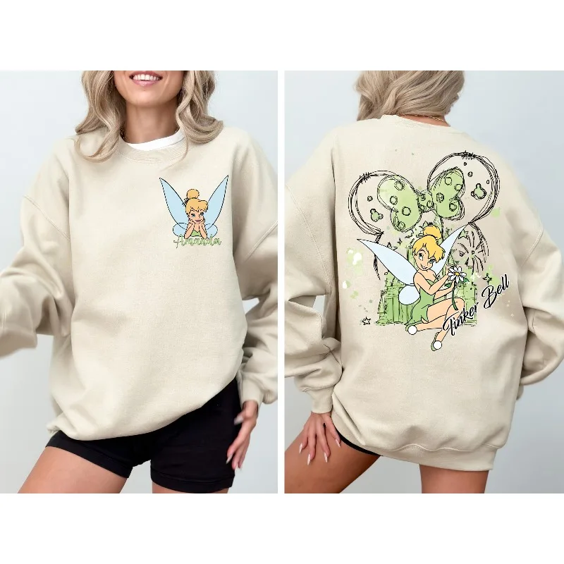 Little Ding Dang Princess, Disney Castle Hoodie für Damen, Sweatshirt, geeignet für Männer und Frauen im Herbst und Winter