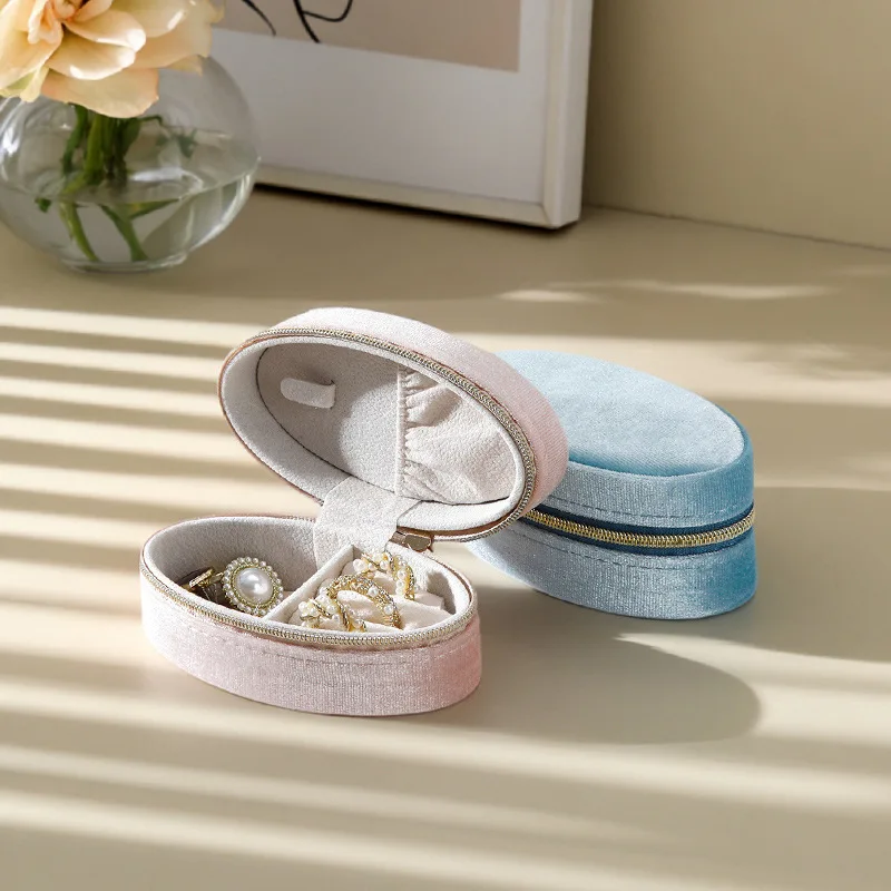 

Портативный шкаф для хранения ювелирных изделий, безопасный роскошный футляр для ювелирных изделий, коробка для хранения колец, элегантная коробка для демонстрации колец на юбилей, свадьбу, ювелирные изделия