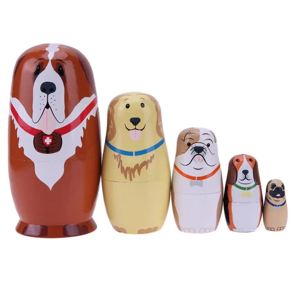 Set De 10 Muñecas Matryoshka Rusas De Madera – Blancas Para Pintar Y Decorar – Manualidades DIY Para Niños Y Adultos – Regalo Creativo