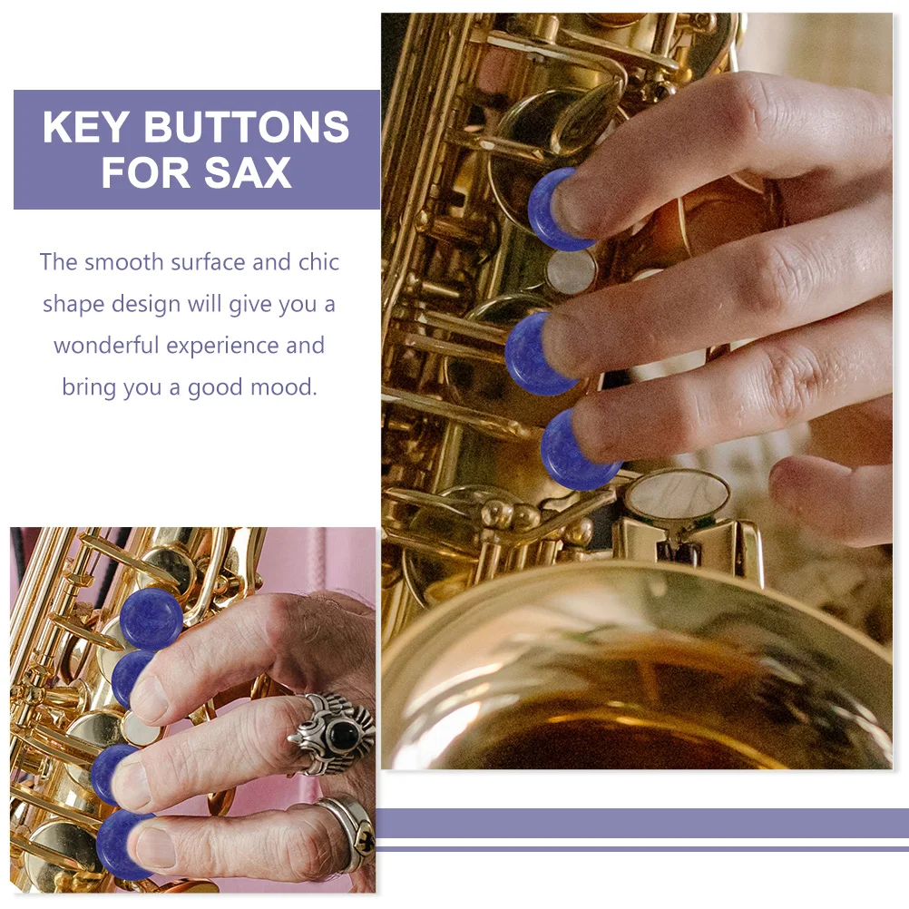 

18 Pcs Tenor Sax Key Buttons Decor Musical Instrument Plastic Saxophone Replacement