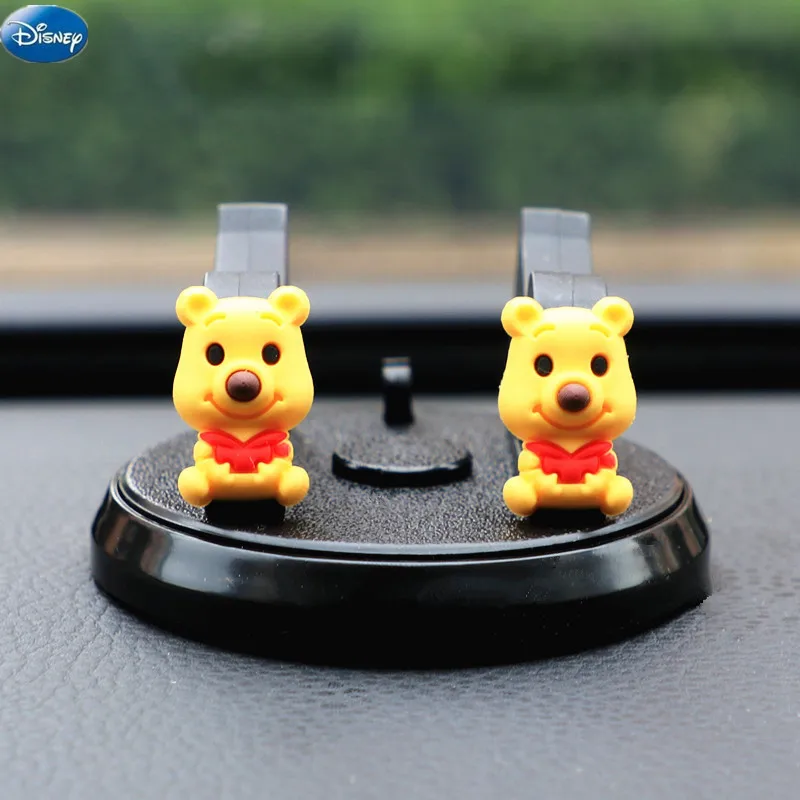 Disney Mickey Mouse Minnie Dumbo Phone Car Holder Mickey Anime Figure Car Bracket Car Interior Decoration Toys Christmas gift