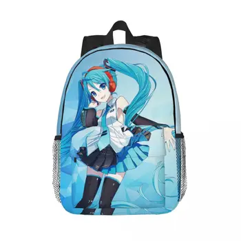 Miku backsune עבור בנות בנים קיבולת גדולה התרמיל עמיד למים 15 אינץ'