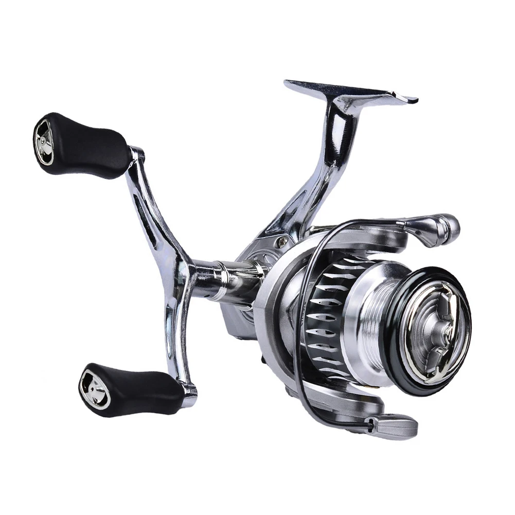 

Spinning Reel 5.2:1 Gear Ratio 7+1BB Ball Bearings Fishing Reel 11LBs/13.2LBs Max Drag Left Right Spinning Fishing Reel dropship