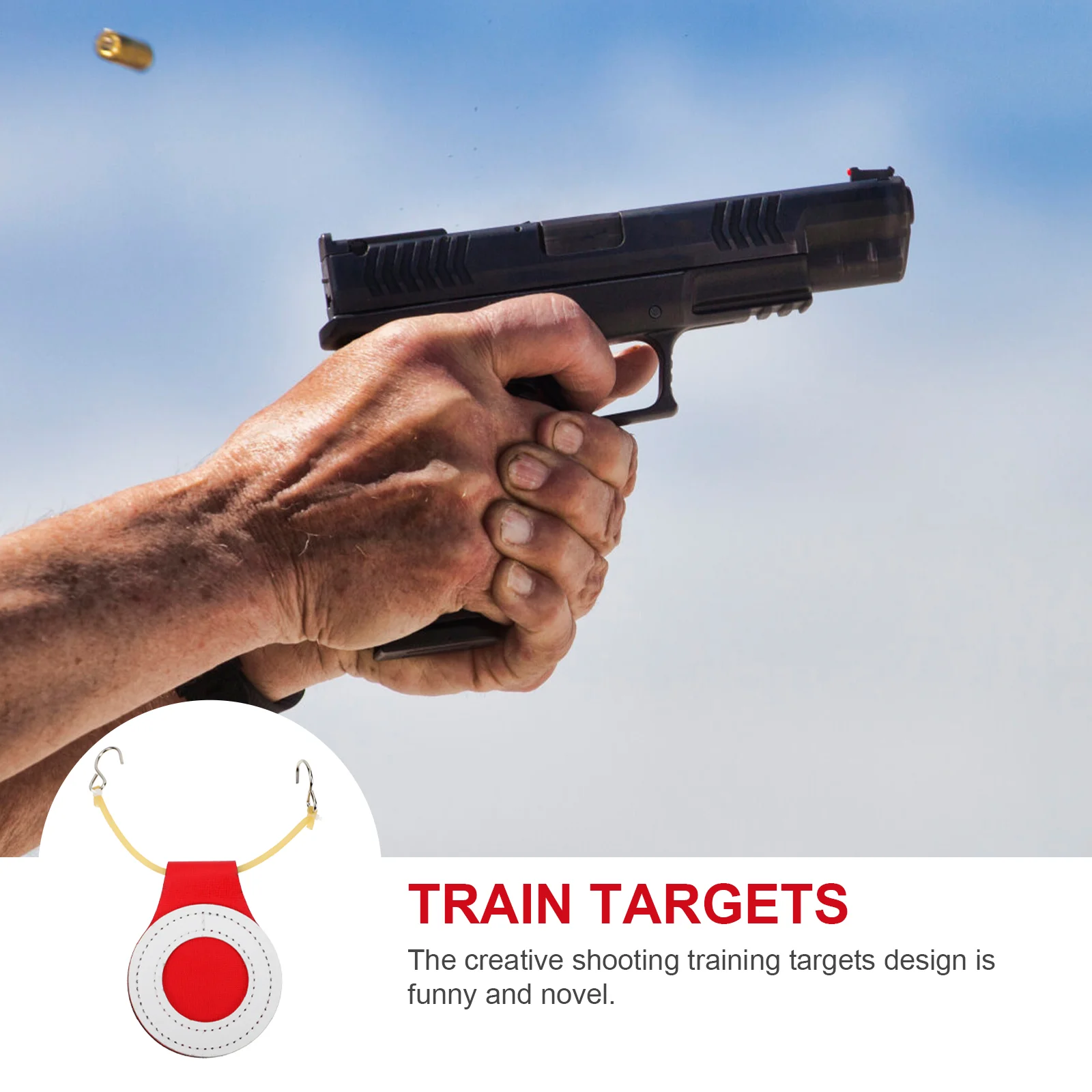 Shooting Practice Target Range Train Targets Sturdy Game Hanging for Round Shaped Super Fiber Tree Mounted