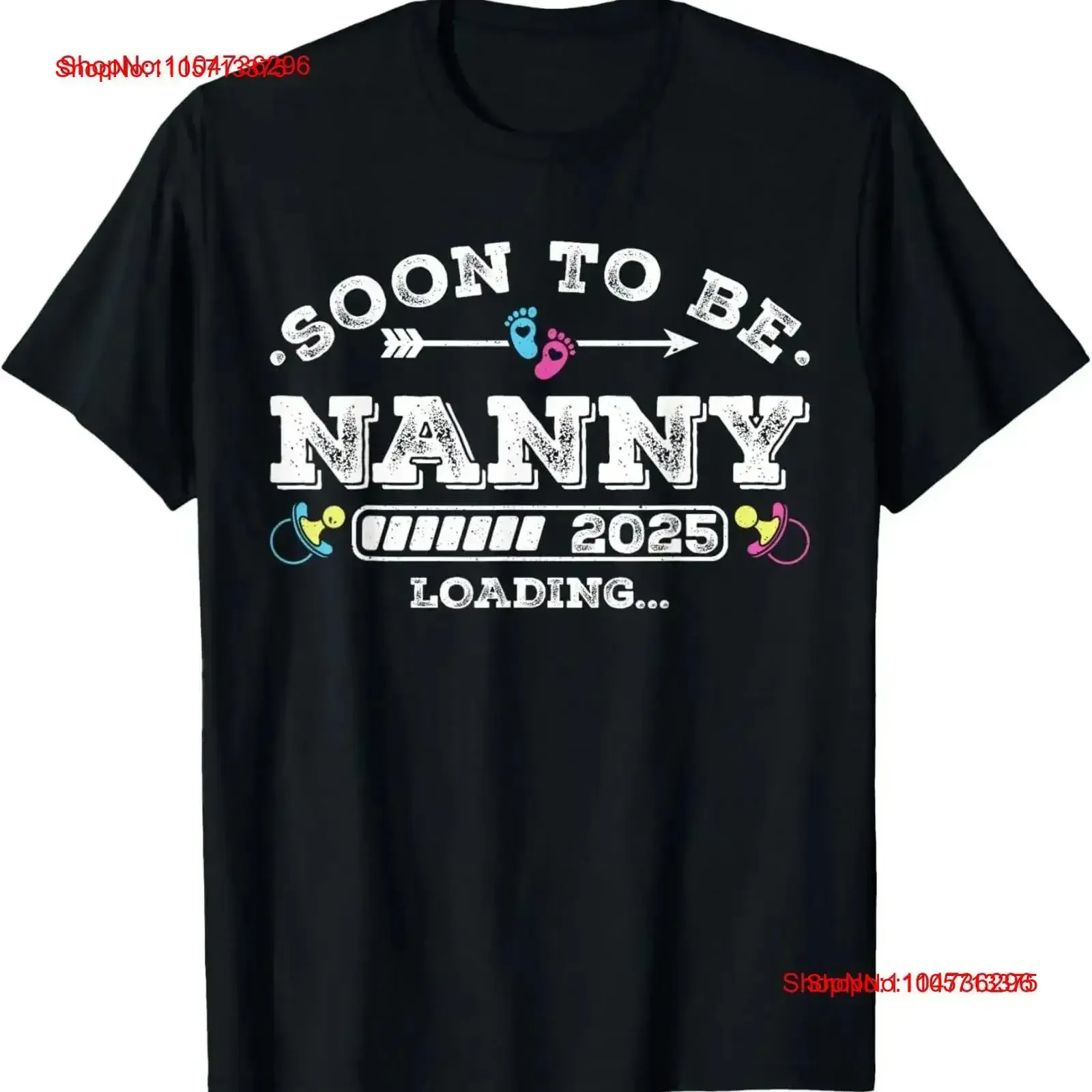 Soon to Be Nanny 2025 Loading for Pregnancy Announcement T Shirt vintage Washed Versatile Comfortable Soft graphic Stretched