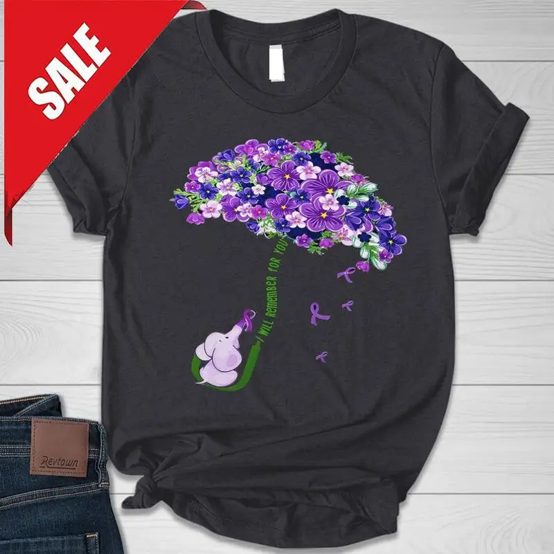 

Alzheimers Purple Flower T Shirt Family SupporT Alzheimer s for Her A