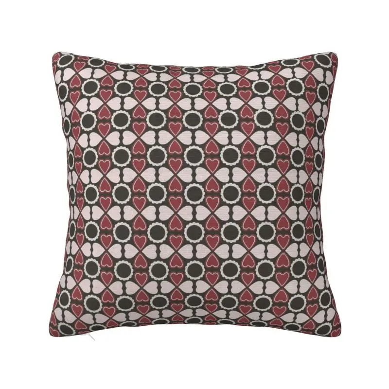 Custom Vintage Geometric Bohemian Wallpaper Cushion Covers Sofa Home Decorative Square Throw Pillow Cover