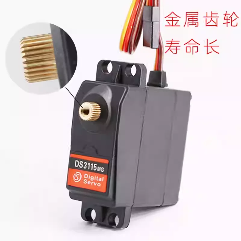 270/180/360 Steuerbarer Winkel DS3115 Servo 15 kg Einsachsiges Servo mit hohem Drehmoment Metall Digital Anti-Burn RC Klettern Auto Roboterarm