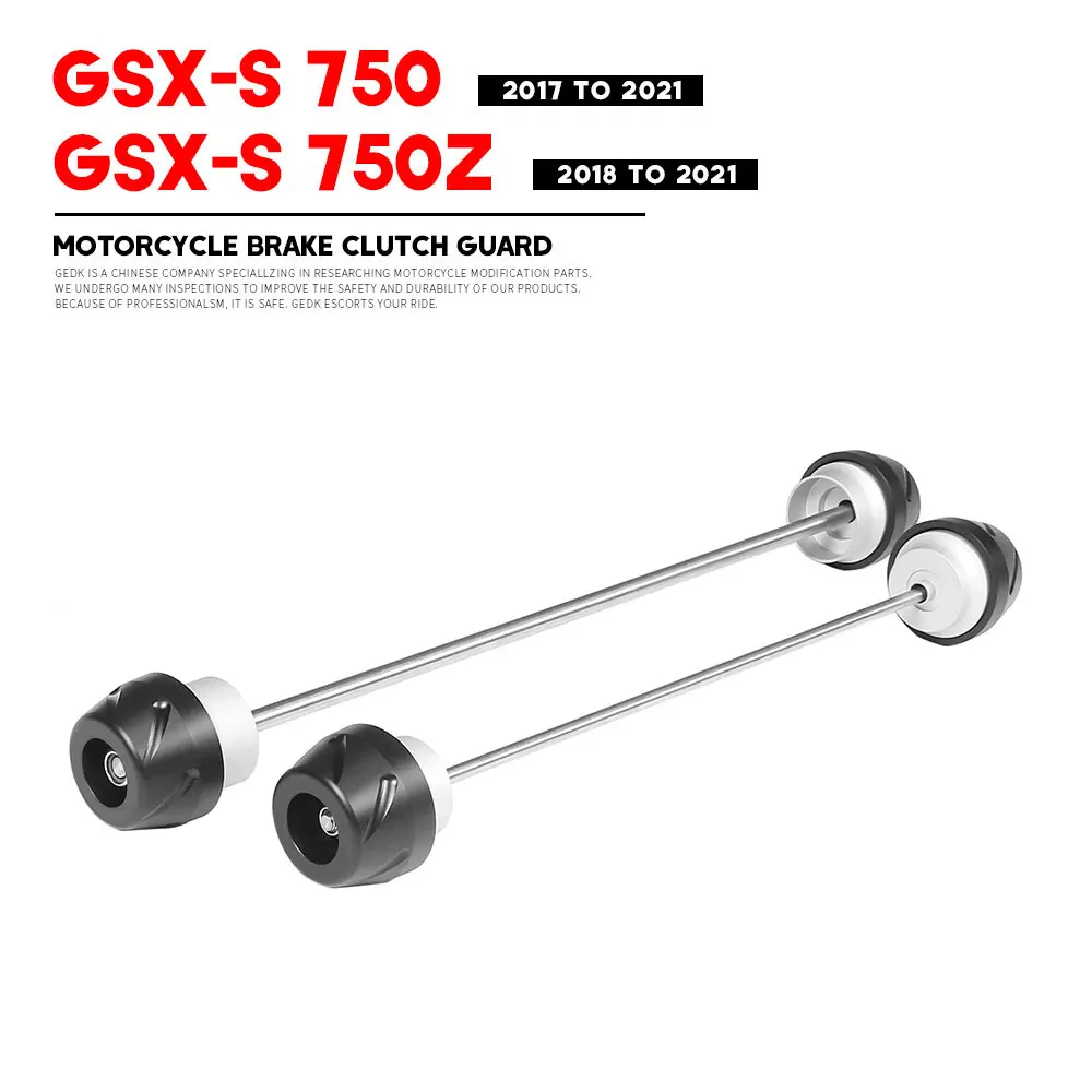 

GSXS750 GSXS750Z 2017-2021 Motorcycle Front Rear Axle Fork Crash Slider For SUZUKI GSX-S 750 Anti-collision Slider Accessories